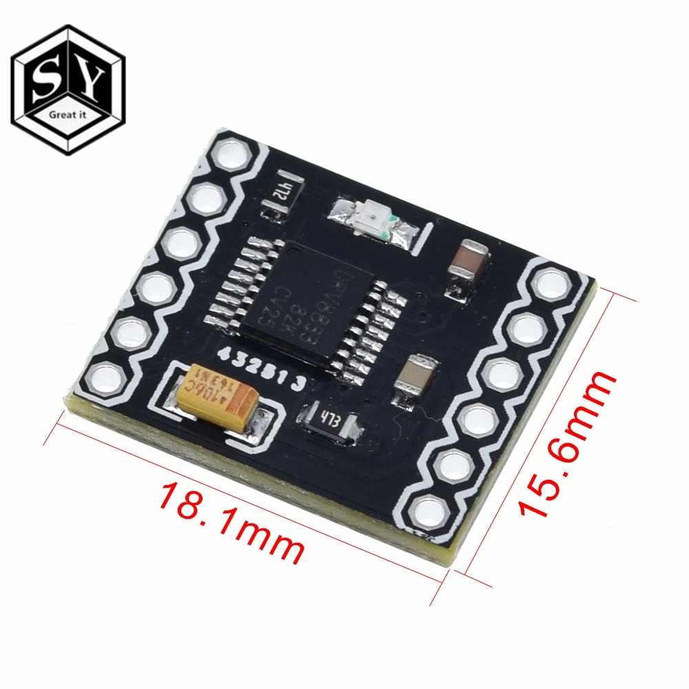 1 шт. Great IT DRV8833 2 канала DC мотор драйвер Модуль платы 1.5A 3 V-10 V