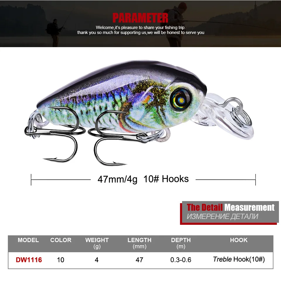 Новинка воблеры рыболовная приманка 47 мм Luya приманки пластиковые Esfishing жесткие 10