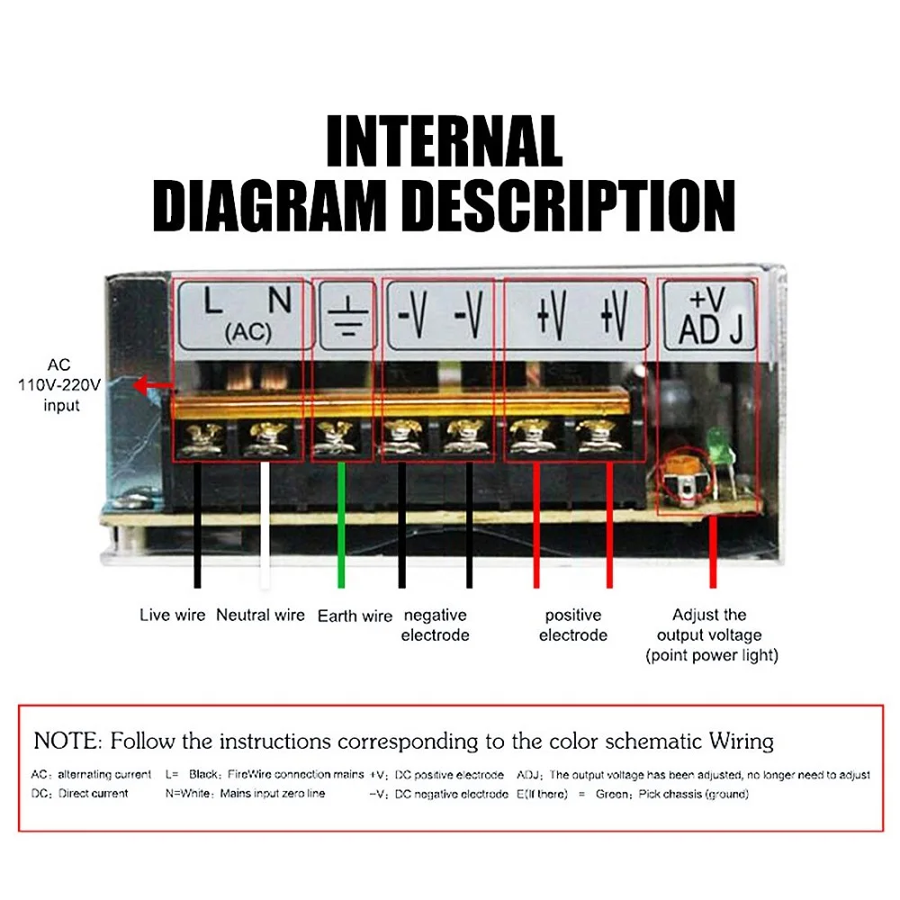 DC 5V 300W 350W 400W импульсный источник питания transformer трансформатор питания 110V 220V AC