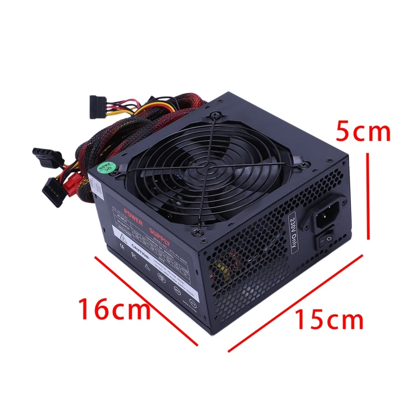 170-260V Макс 650W Питание Psu Pfc бесшумный вентилятор 24Pin 12V компьютер Sata консоль для ПК-игр с поддержкой Windows Питание для Intel Amd компьютер ЕС Pl