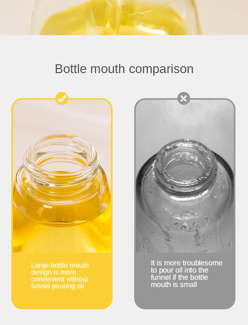 Push-Type Fuel Injector Seasoning Bottle Dust-Proof and Oil-Control Large-Caliber Barbecue Sprayer Olive Oil Spray Bottle