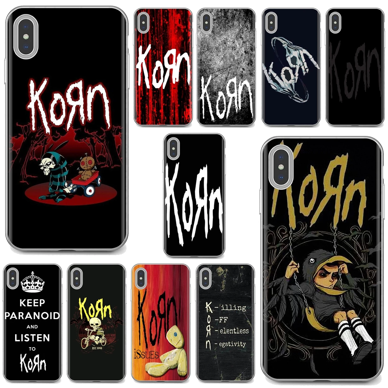 Мягкий чехол Korn тяжелый Джонатан Дэвис для Huawei Y6 Y5 2019 Xiaomi Redmi Note 4 5 6 7 8 Pro Mi A1 A2 A3 6X 5X 7A