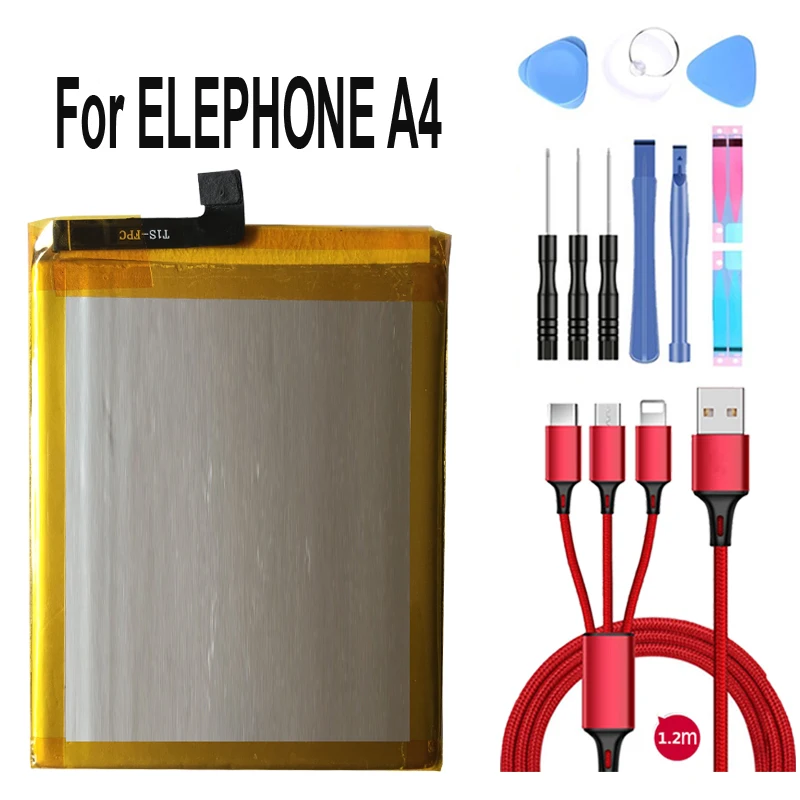 100% новый 3000 мАч для Elephone A4 резервный аккумулятор Высококачественный мобильного