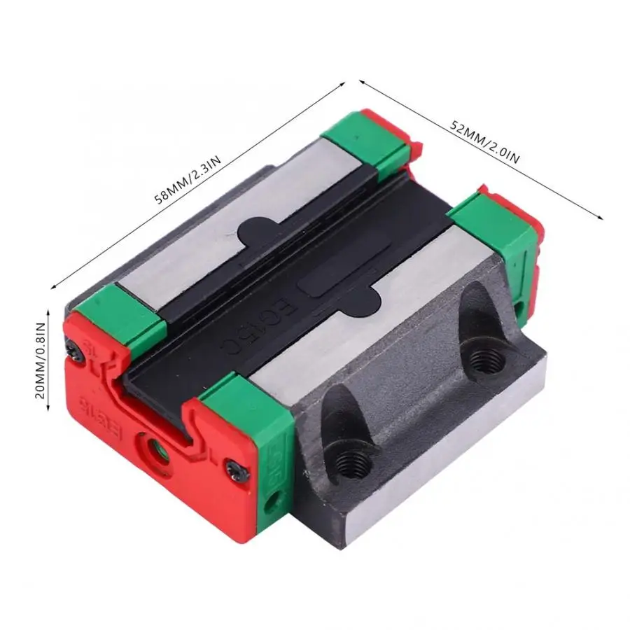 1 шт. EGW15CC линейный рельс скользящий блок перевозки CNC Аксессуары линейная горка