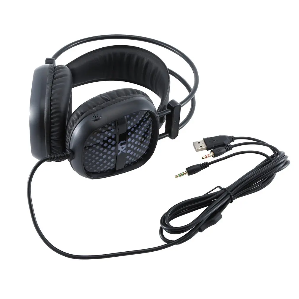 A2 Gaming Headsets Big Headphones with Light Mic Stereo Earphones Deep Bass for PC Computer Gamer Laptop PS4 New X BOX