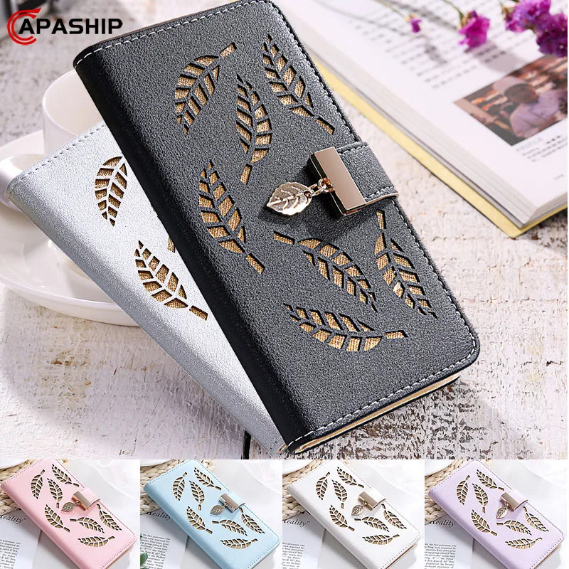 

Leaves Leather Flip Case For Samsung Galaxy Note 10 S8 S9 S10 Plus S10E Wallet Cover For Samsung J3 J5 J7 2017 J4 J6 Cases Coque