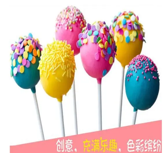 

100 pieces / bag Solid paper stick lollipop paper stick Cake chocolate candies Sticks