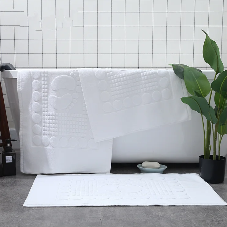 Хлопковое полотенце, супер мягкое белое отельное полотенце, полотенце для ног для дома и ванной комнаты