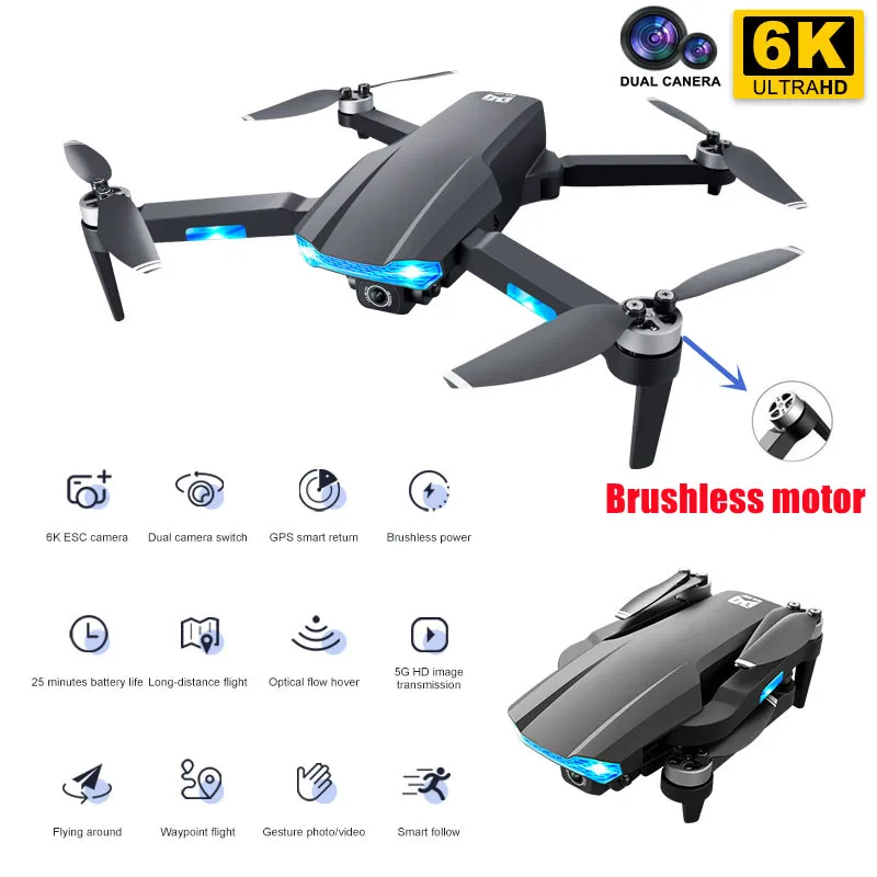 KK18 Pro Drone 6K HD Camera 5G GPS WiFi FPV Professional EIS Aerial Photography Brushless Motor Gimbal Foldable RC Quadcopter |
