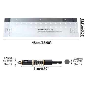 

Door Hinge Drilling Positioning Plate Multifunctional Vertical Hole Bit Mounting Dropship