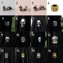 10 шт. наружные бусины для украшения Металлические Подвески Череп для паракордового браслета плетеная часть DIY Подвеска пряжка ножевые ремни украшения