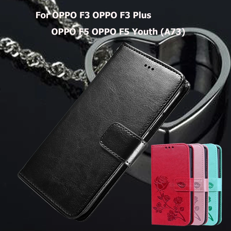 Чехол книжка для OPPO F3 Plus F5 Youth (A73) кожаный чехол кошелек|Бамперы| |