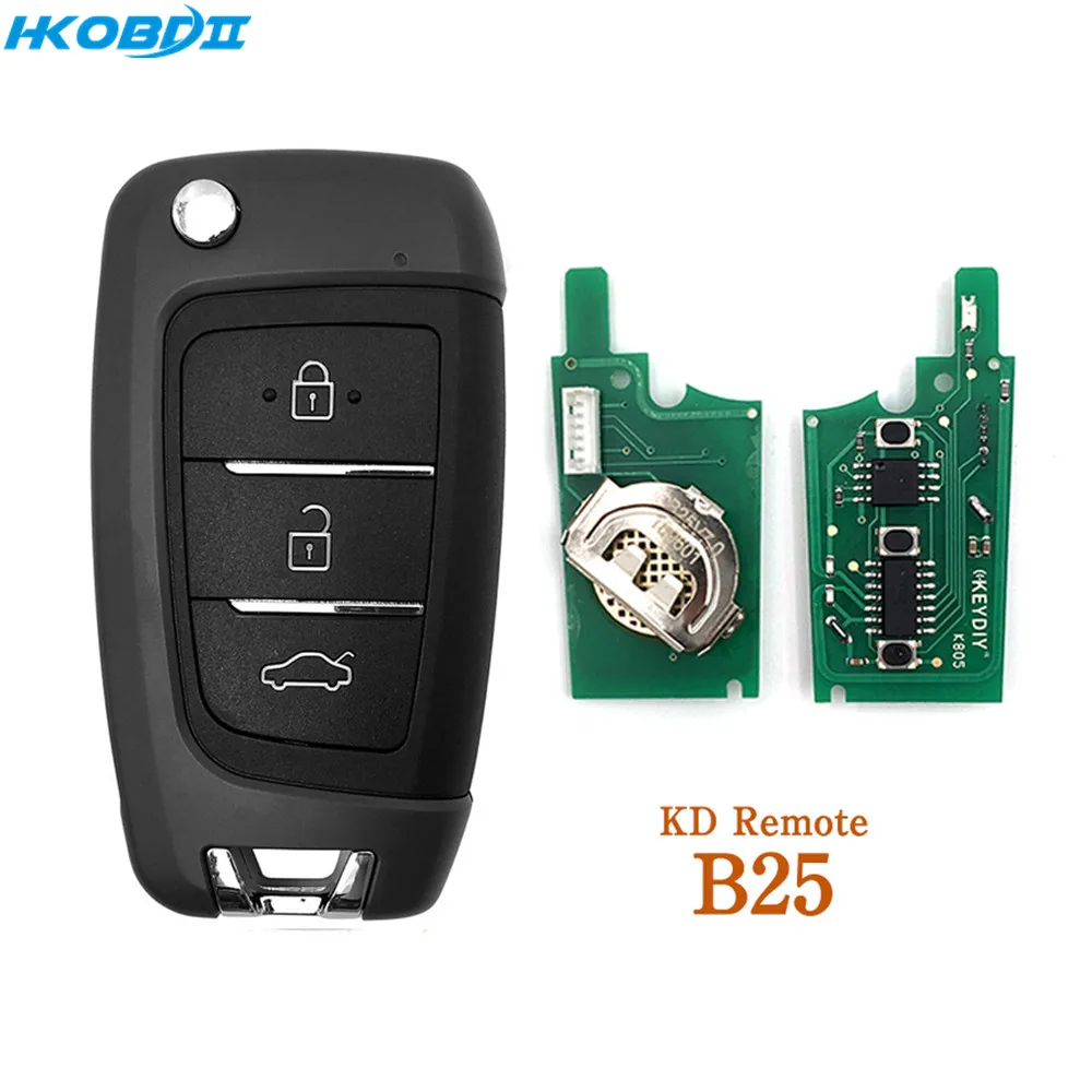 HKOBDII KEYDIY оригинальный KD B25 серии B пульты для KD900/MINI KD/URG200 ключевые программисты