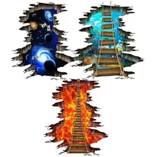 ПВХ Съемный 3D Космическая Звезда небо стикер на стену водонепроницаемый плесени-доказательство высокая вязкость настенные наклейки дети для комнаты мальчика смешной декор