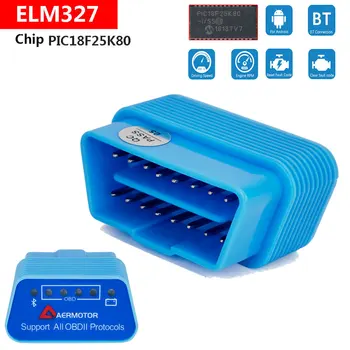

For Mercedes C E GLK SL Class AMG W204 W212 W210 Blue Bluetooth 4.0 OBD2 Scanner for android Code Reader