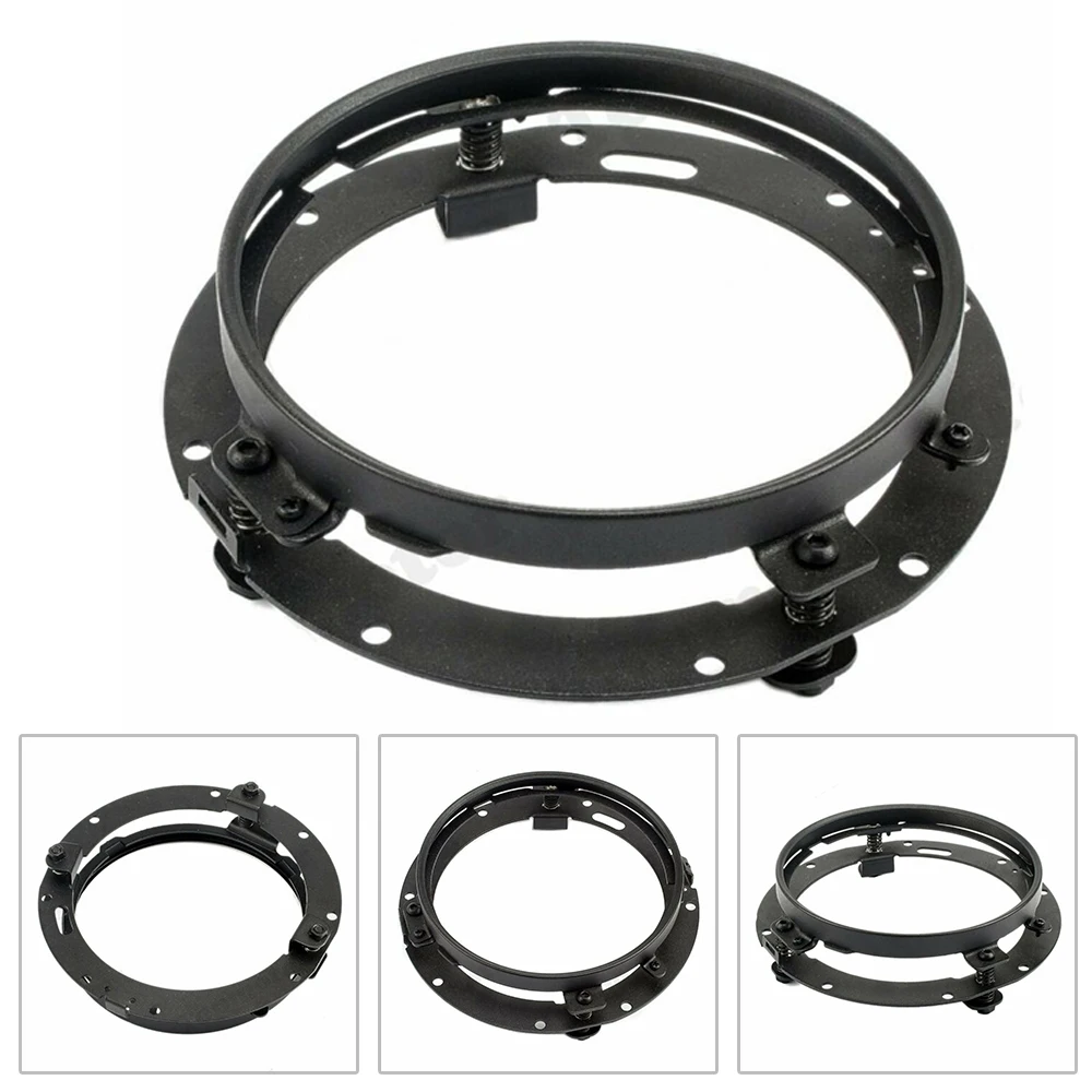 7 дюймовый крепежный кронштейн для светодиодной фары круглый черный материал из