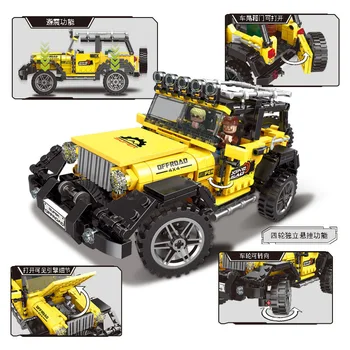 

Building Block 03024 Highest Quality Jeep Model Building Block Boy Assembling Small Grain Alpinia Oxyphylla Toys
