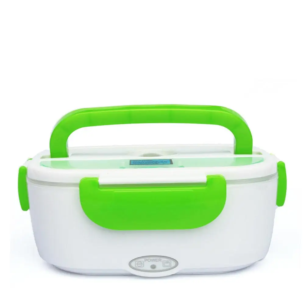 

1.5L 40W Car Electric Heated Lunch Box Liner Can Be Separated Car Portable Electric Heating Lunch Heating Stainless Steel Boxes