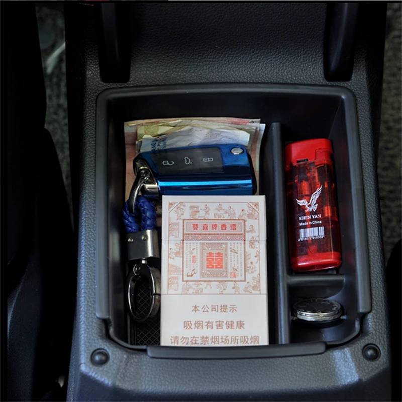Для Volkswagen Tiguan подлокотник центральная консоль коробка для хранения Контейнер органайзер для перчаток лоток подлокотник коробка для хранения