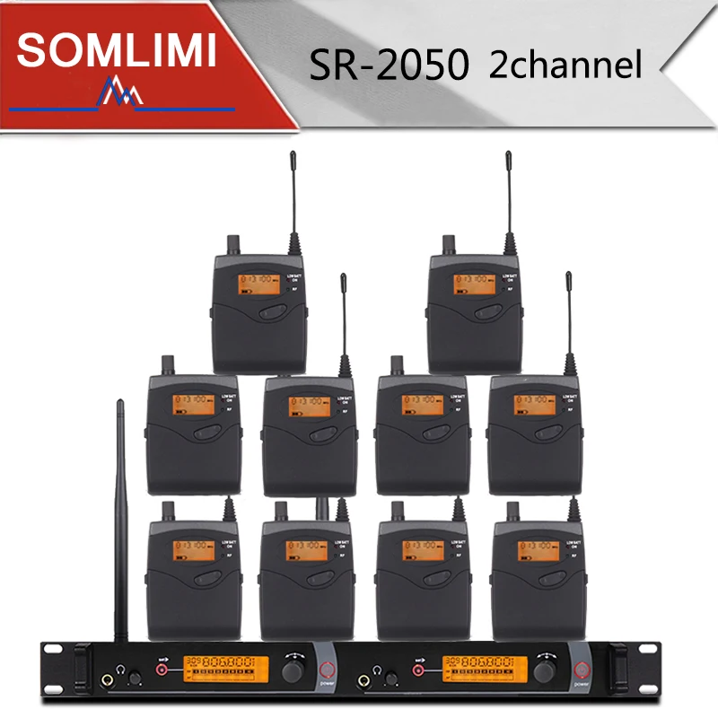 SOM Stage Performance Sound Broadcast SR2050 Professional Wireless In Ear-Monitor System 10 Transmitters Restore Real | Электроника