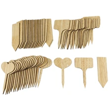 Plant Markers Wooden Plant Labels Outdoor Plants Markers Gardening Tools Accessories For Seed Potted Herbs Flowers Vegetables
