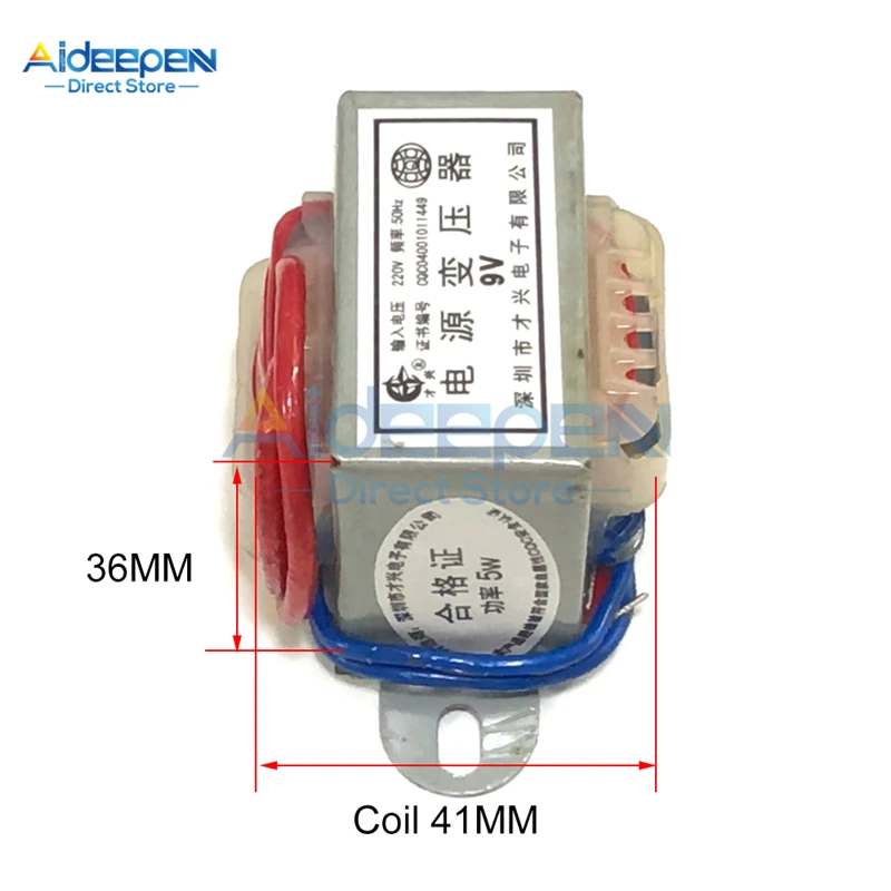 AC 220V to AC 6V 9V 12V 15V 24V 2W 3W 5W Power Transformer Single Voltage 2 Wires Output gas welding equipment