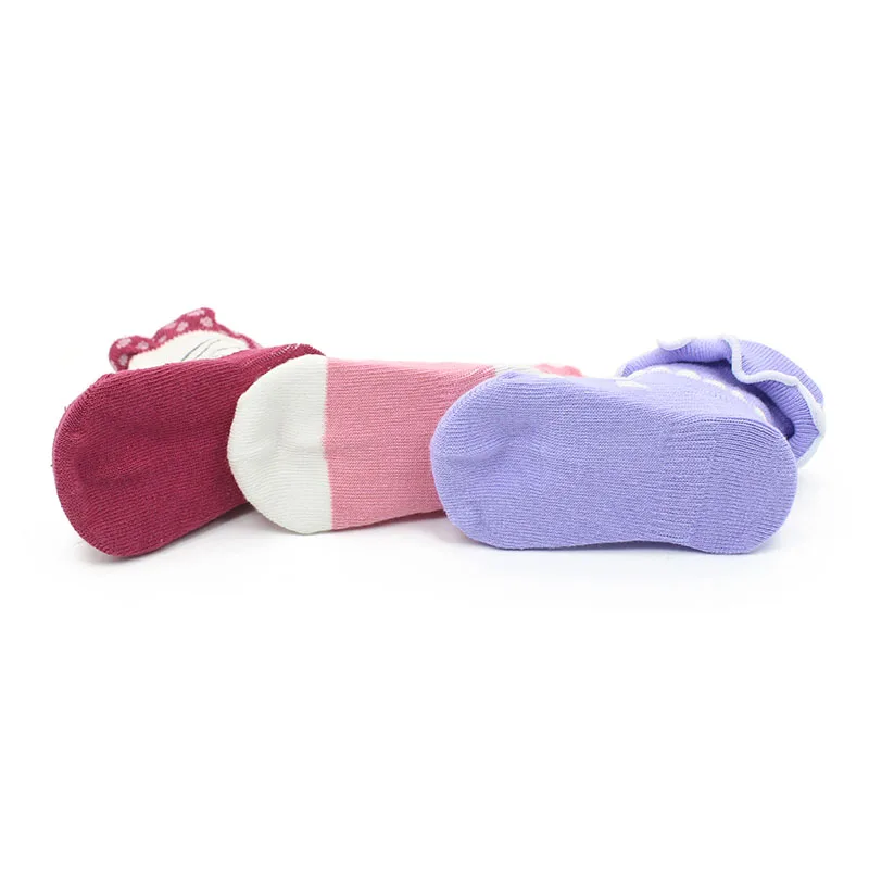 2 Pair/lot Baby Boy Anti Slip Socks Stripes Soft Cotton Toddle Ankle Socks Infant Floor Socks Cartoon Pattern Kids Socks Black