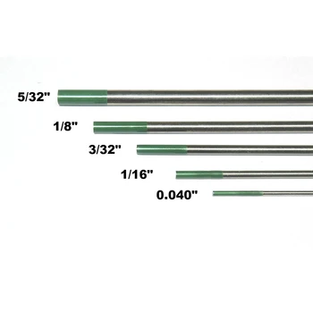 

Green TIG Welding Tungsten Electrode 2% Thoriated Red 1/16"X7" 1.6*175mm Set Kit