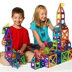 27-123 шт большие размеры магнитные строительные и строительные игрушки DIY магнитные дизайнерские блоки Развивающие игрушки для детей