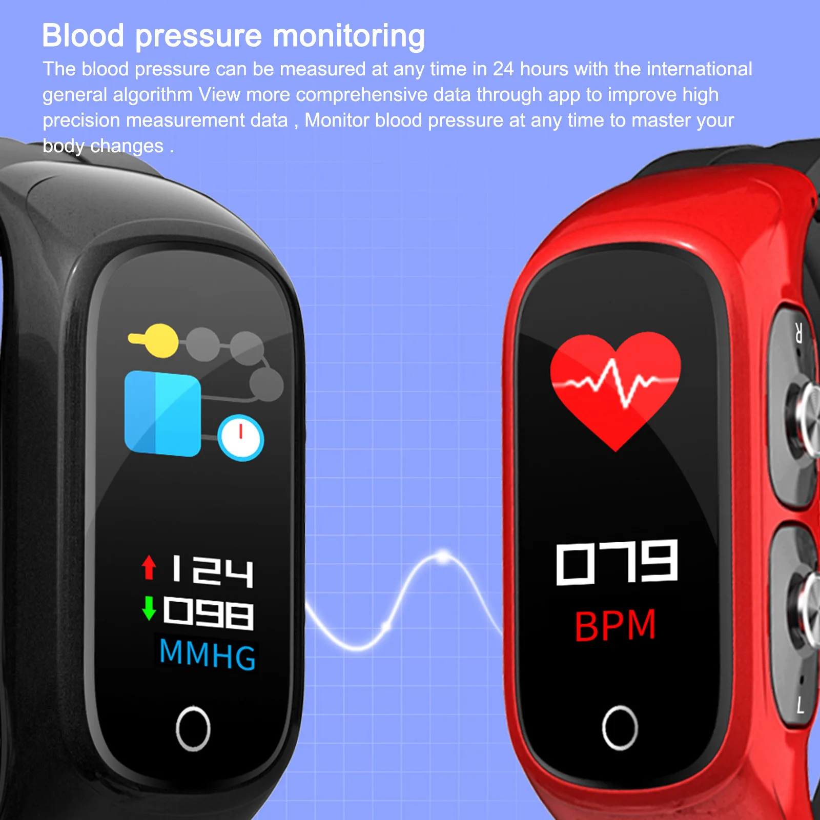 2 In 1 AI Smart Watch With Bluetooth Earphone Heart Rate Monitor Bracelet Long Standby Sport | Электроника