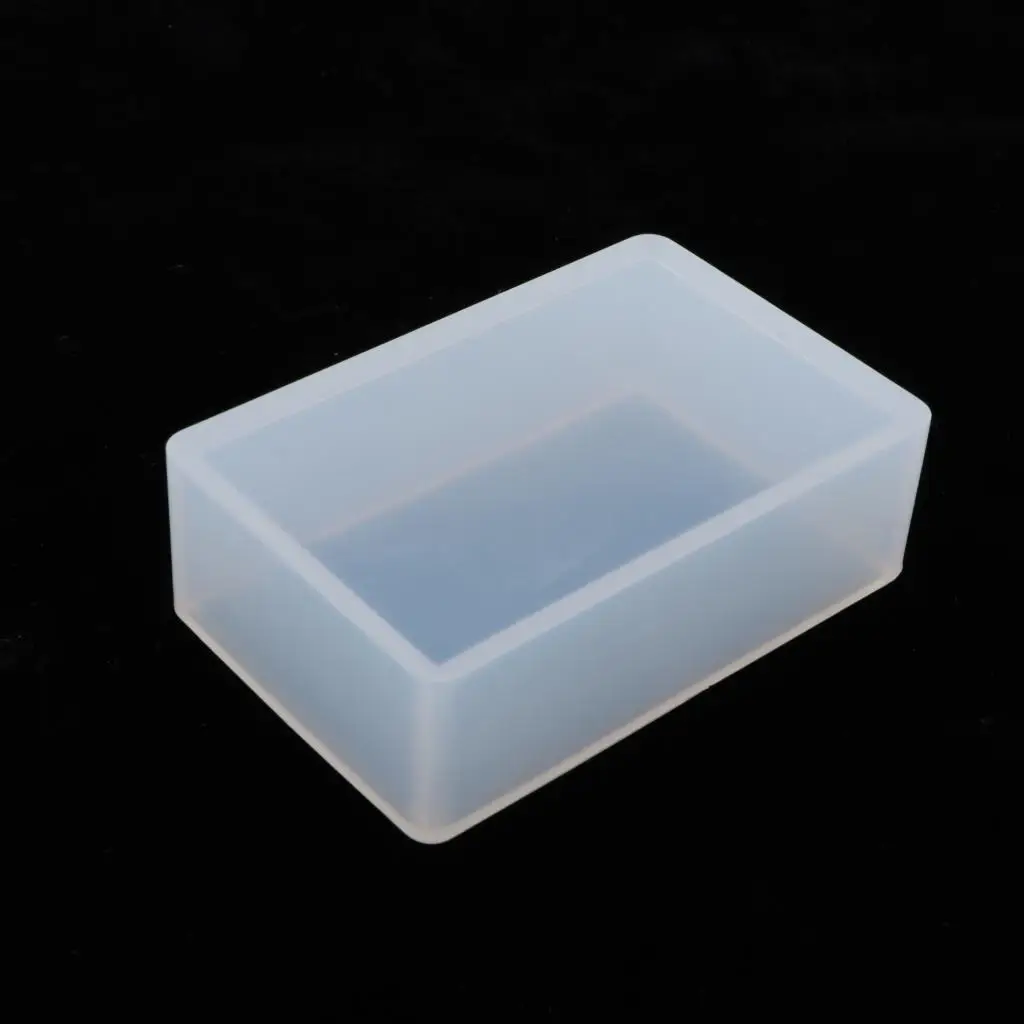 Resin Mold Rectangle Silicone Mould Necklace Jewelry Mold Flower Pot Storage Box