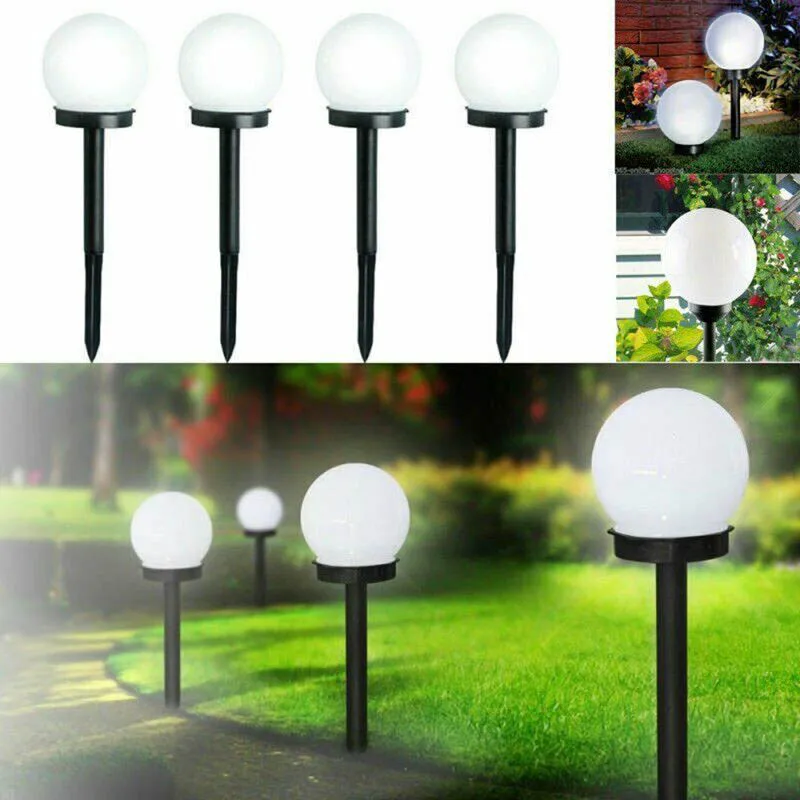 LED Ground Garden Light Solar Round Ball Automatic Waterproof IP55 Outdoor Path Lights Solar Powered Lawn Lamp