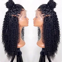 13x4 кудрявые человеческие волосы на кружеве парики бразильские волосы не Реми кружевной парик без клея предварительно сорванные с волосами младенца мечта красоты