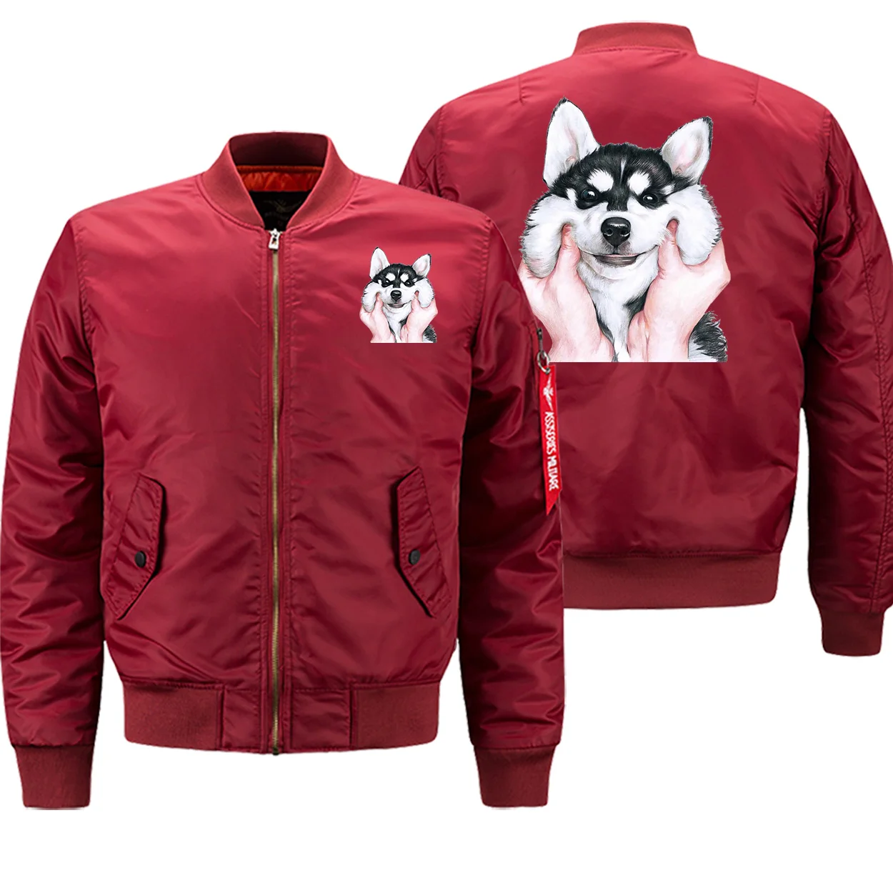 Husky, уличная одежда, зима,, куртки для мужчин, мультфильм, мотоцикл, Военный стиль, высокое качество, хип-хоп, куртка-бомбер, пальто, толстая