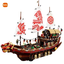 2020 Ninja Series Set Bricks The Destiny's Bounty Ship Model Building Blocks Compatible Ninjagoes 70618 Toys for Birthday Gift