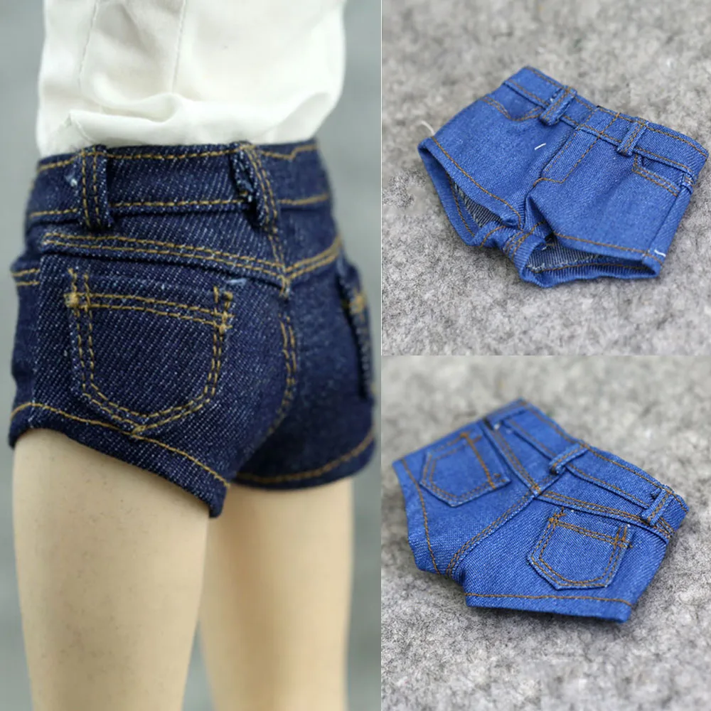 1/6 Womans Jeans Shorts & Short Sleeve for 12 inch Action Figure Accessories 