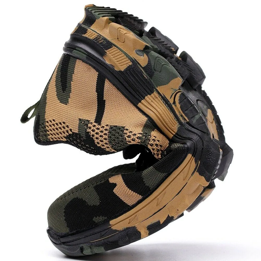 

2019 Men Indestructible Bulletproof Safety DurableCamouflage Pattern Shoes Military Work Lightweight Sneakers BS88