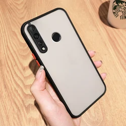 Shockproof Silicone Matte Candy Colors Case - Simple Cartoon Protector Phone Cover for Huawei Nova 4 (Black)