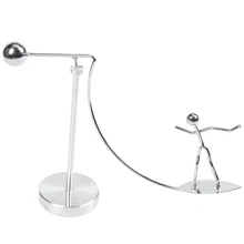 Настольные игрушки, пальчиковые игрушки, из нержавеющей стали пальчиковые игрушки с балансом, Ньютон Колыбель грузики плесень металл ремесло серфинг злодей искусство качели D