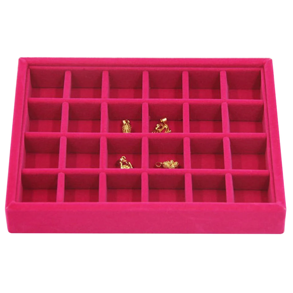 Drawer Organizer Stackable Jewelry Display Tray Necklace Earrings Ring Storage Packaging Jewelry Tray