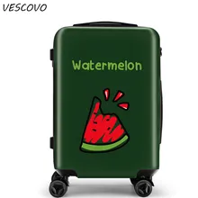 VESCOVO мода ABS+ PC чемодан на колёсиках Spinner девушки тележка дорожная сумка 20 дюймов Мужская сумка для посадки носить чемоданы 24 дюймов