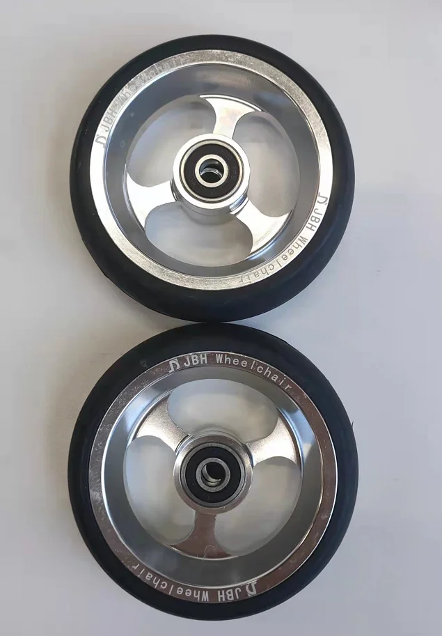 （A Pair）4 inches Front Wheel Assembly For Sport Wheelchair