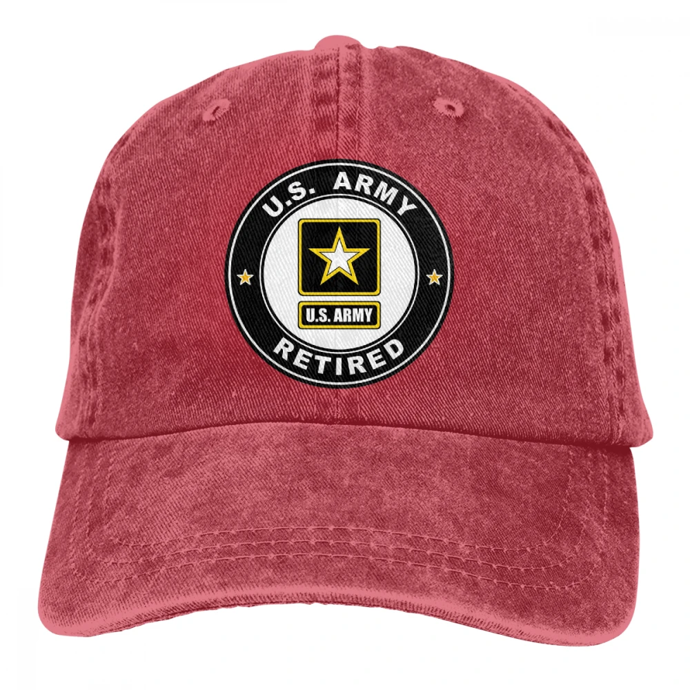 Американский армейский Casquette черный унисекс Мужские Женские джинсовые бейсболка с ремешком кепки Регулируемый Гольф папа шляпа