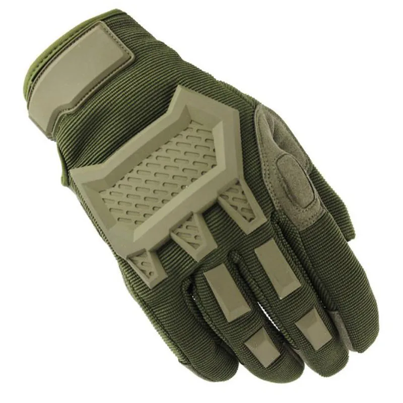 Army green Открытый полный палец тактические боевые перчатки мужские спортивные Пешие прогулки Велоспорт скалолазание Мотоциклетные Перчатки - Цвет: Army green