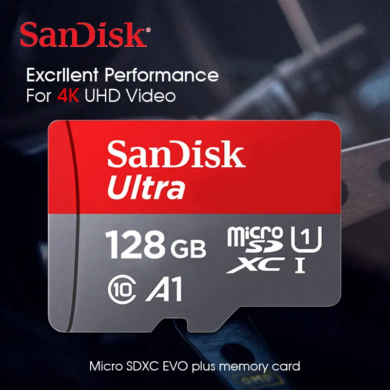 Карта памяти SanDisk Ultra, 400 ГБ, 256 ГБ, 200 ГБ, 128 ГБ, 64 ГБ, 98 МБ/с./с, 32 ГБ, 16 ГБ, карта Micro sd, класс 10, UHS-3, A1, флеш-карта SD/TF, Microsd