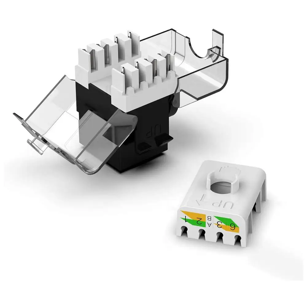 CAT6/CAT5e инструмент без разъема для ключей, модуль адаптера AMPCOM RJ45 UTP Keystone, не требуемый инструмент для перфоратора, коннекторы-1/2/10-упаковка CAT6/CAT5e инструмент без разъема для ключей, модуль адаптера AMPCOM RJ45 UTP Keystone, не требуемый инструмент для перфоратора, коннекторы-1/2/10-упаковка