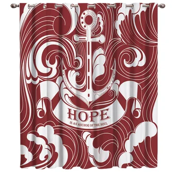

Hope Is The Anchor Of The Soul Window Treatments Curtains Valance Curtains Bedroom Outdoor Drapes Decor Kids Window Treatment