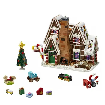 

Gingerbread House City Creator Winter Building brick Children's Christmas gift compatible with 10267