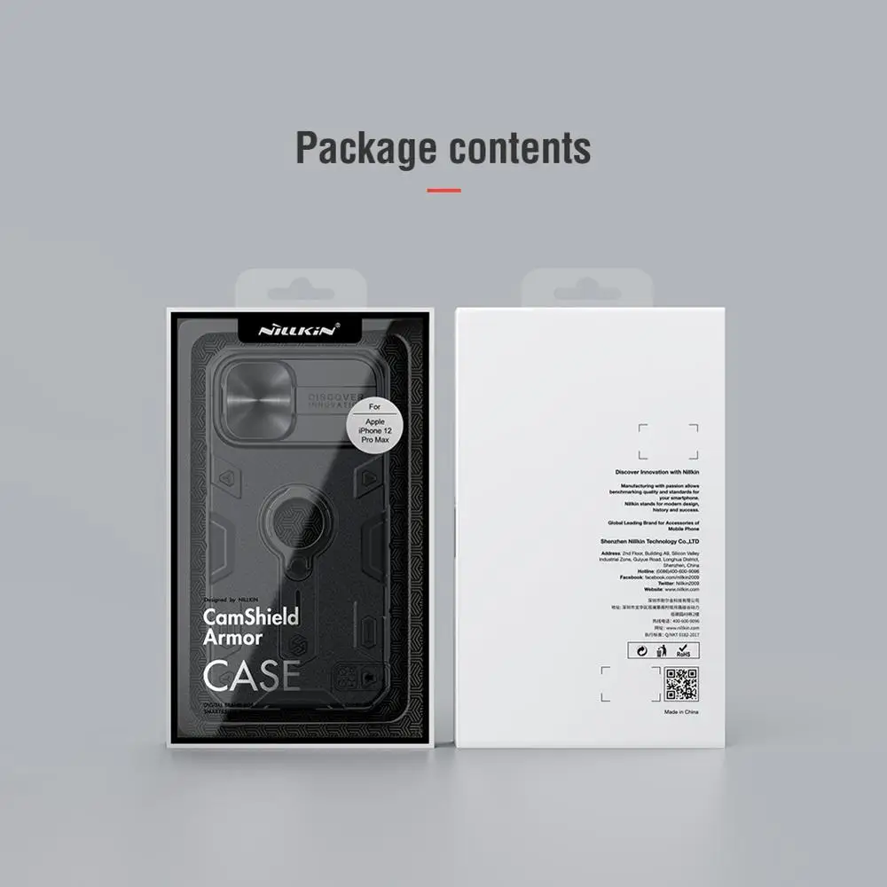 iPhone 12 Pro Max Case for iPhone 12 Mini Case with Ring stand Case Camera Protection Slide cover 6