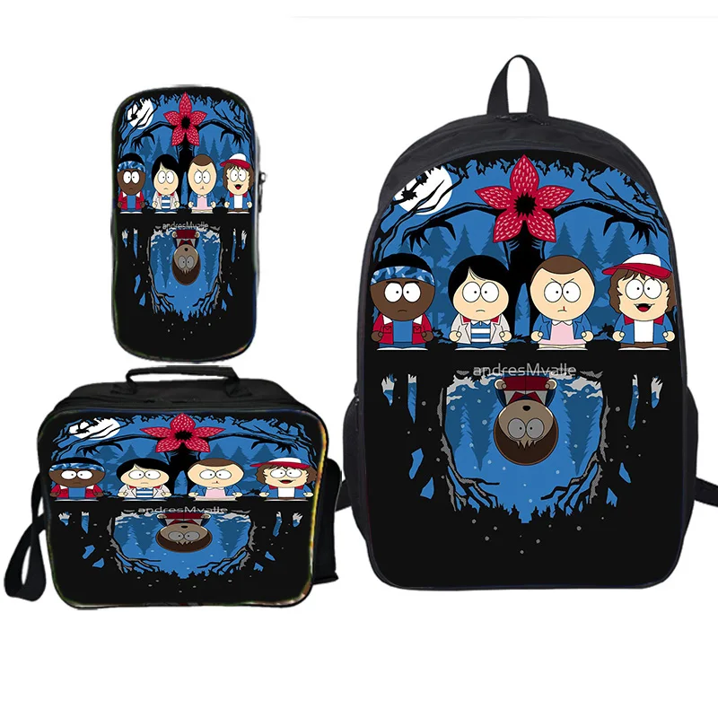 Высококачественный школьный рюкзак для мальчиков и девочек, модный рюкзак для ноутбука(3 комплекта/рюкзак+ сумка для ланча+ пенал